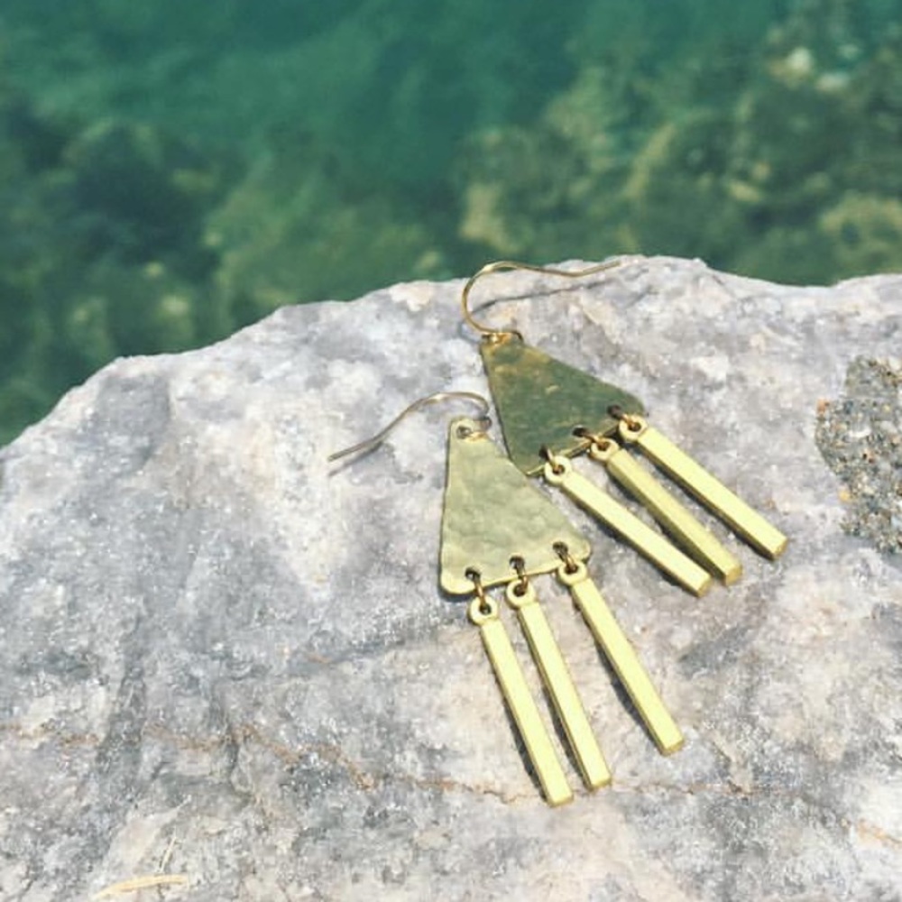 Phyllis and Rosie gold earrings